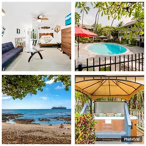  Aparthotel Downtown Hawaiian Theme With Hot Tub, Pool & - Kona Islander United States